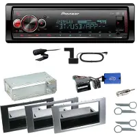 Pioneer MVH-S520DAB USB Digitalradio Einbauset für Ford Kuga Fusion Galaxy S-Max