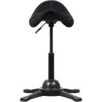 Stier Sattelhocker mit Sitzmulde Sitzhöhe 480-660mm schwarz
