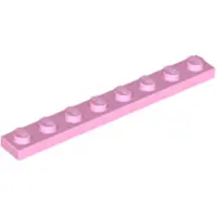 LEGO 1x8 Platte 3460 - 50 Stück Hellrosa