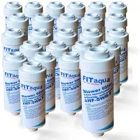 Fitaqua 25x Duschfilter , Wasserfilter zum Wohle Ihrer Haut AWF-SWR-P
