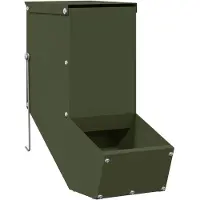 vidaXL Kaninchenfütterer Olive Grün 12,5 x 26 x 28,5 cm