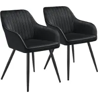 TecTake Esszimmerstuhl Marilyn gepolstert, in Samtoptik, gesteppt 58 x 62 x 82 cm