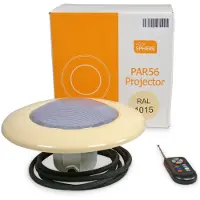Aqua sphere LED-Strahler RGB mit Frontring SAND PAR 56 + Fernbedienung