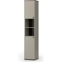 Vicco Badschrank Joli Greige 37 x 192 cm mit 2 Türen, Model 52308