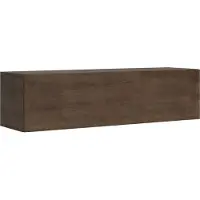 Itamoby TV-Wandschrank mit Klappe aus Walnussholz mit Kabelverschraubung L.153,6 H.40 P.39,2