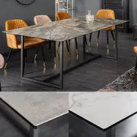 Riess Ausziehbarer Esstisch EUPHORIA 180-220-260cm anthrazit Lava Keramik Esszimmertisch Tisch