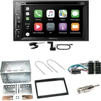 Pioneer AVH-Z3200DAB Carplay Bluetooth Einbauset für Peugeot 307 Citroen C2 C3