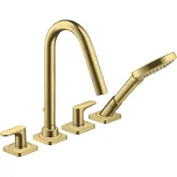 Hansgrohe Fertigset Axor Citterio M 4-L-Fliese-Ar, A 190mm, Ros, brush. br