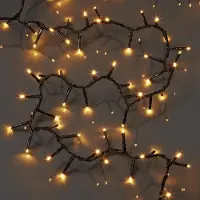 Hellum Lichterkette Deko 800 LED bernstein App gesteuert 8 Funktionen Außen Outdoor