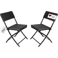 Lemodo Beach & Pool 2er Set Stühle, schwarz