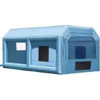 StarTech.com Aufblasbare Lackierkabine für Sprühfarbe - 6,4 x 4,1 x 3 m - Tragbare Spritzkabine mit 1100 W Gebläse und Luftfiltersystem - Ideal für mittelgroße Fahrzeuge