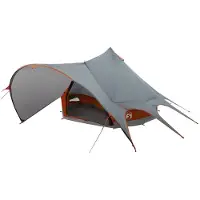 vidaXL Teepee Zelt für 3 Personen 3 Personen Grau und Orange
