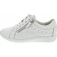 Waldlaufer Schnürhalbschuhe in weiss/weiss kombi, Gr. 6.5