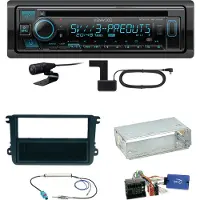 Kenwood KDC-BT960DAB Bluetooth DAB Einbauset für EOS Polo Caddy Amarok Scirocco