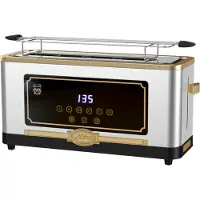 Kaiser T 4000 R Retro-Toaster 6 verschiedene Toaststufen, Auftaufunktion, Aufwärmfunktion, Brötchenaufwärmrost