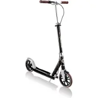 Globber NL 205 Deluxe Tretroller, 205 mm, ABEC 9, Handbremse, höhenverstellb., Frontfederung, Klappmechanismus, schwarz