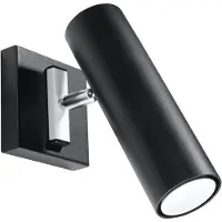 Sollux Wandleuchte DIREZIONE schwarz 1xGU10 10W Stahl 20x8x8cm