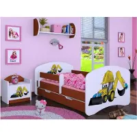 BDW , Kinderbett mit Matratze & Bettkasten, Venge, 160x80