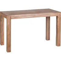KADIMA DESIGN Esstisch Massivholz MUMBAI Akazie 120 cm Esszimmer-Tisch Holztisch Design Küchentisch Landhaus-Stil dunkel-braun