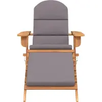 vidaXL "Outdoor-Stuhl/Picknickstuhl - Adirondack-Gartenstuhl mit Fußstütze Massivholz Akazie - 75x84x90 cm NeuMöbel 2825321