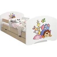 BDW Kinderbett, Doppelseitiges mit Schublade, Safari, 180/90