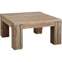 MASSIVMOEBEL24.DE MASSIVMOEBEL24 Couchtisch Teak 90x90x45 BASSANO #104