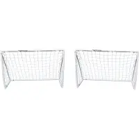 Powershot Paar Fußballtore - 1,8 x 1,2m - uPVC - Weiß