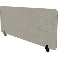 Assmann Schreibtischtrennwand VITECO 140cm Harbor Schwarz Grau, 140x56cm