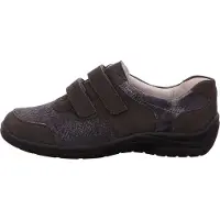 Waldlaufer Komfort Slipper Damen 31363236313033 Grau 43 EU