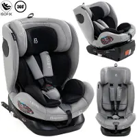 Bebelissimo Kindersitz I-SIZE 40-150 cm, 360, Kinderautositz - Evol in Grau | Gr.: onesize