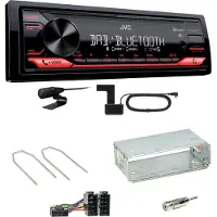 JVC KD-X272DBT Digitalradio USB MP3 Einbauset für Renault Kangoo KC Laguna 1 2