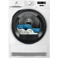 Electrolux EW6HA19G, Freistehend, Frontlader, Wärmepumpe, Weiß, Tasten, Drehregler, Rechts