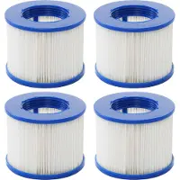 Mendler Wasserfilter für Whirlpool HWC-E32, Ersatzfilter Filterkartusche Filterpatrone Lamellenfilter, Zubehör 4 Stück