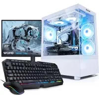 Kiebel.de PC Set Gaming mit 27 Zoll TFT Invader XS 14 Intel Core i7-14700KF, 32GB DDR4, NVIDIA RTX 5070 12 GB, 1TB SSD, WLAN, Windows 11, Komplettsystem Gaming
