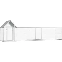 Syfax Hühnerstall 5x1x1,5 m Verzinkter Stahl