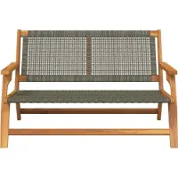 vidaXL Cloris DesignMöbel gartenmöbel Grau 122x78x73cm Massivholz Akazie - Gartenstühle DE417054