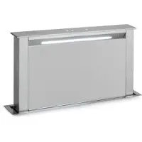Klarstein Royal Flush Eco Dunstabzugshaube 60 cm - Versenkbar, 576 m³/h Abluft, Touch-To-Slide, LED-Beleuchtung, A+ , Edelstahl & Glas, Umluft & Abluft
