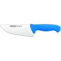 Arcos Fleischermesser Farbe - Prof 295823 Edelstahl Nitrum und mango ergonomisches Polypropylen blau und 17 cm Klinge, Vitrine