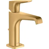Hansgrohe Waschtisch-Einhebelmischer 130 Axor Citterio E A 143mm, m HG Zugst.Abl.Gar., brush. br
