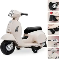Sun baby Vespa Kinder ab 18 Monaten Vespa Mini mit LED-Lichtern, Soundfunktion, bis 25 kg 30W 6V beige