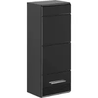 GuenstigEinrichten Xonox.home Hängeschrank Linus BxHxT 30 x 77 x 23 cm Frontfarbe schwarz