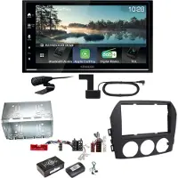 Kenwood DMX7722DABS Android Auto CarPlay Einbauset für Mazda MX-5 NC FL