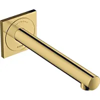 Hansgrohe Elektronik-Waschtischmischer AXOR UNO 220 UP, Wandmontage polished gold optic polished gold optic