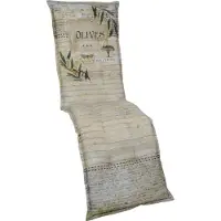 GO-DE Relax-Auflage grün beige gemustert, 170 x 50 x 7 cm