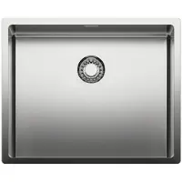 NABER CORNO Piu PFU4 Spüle aus Edelstahl für Schrankbreite ab 60 cm / Einbauspüle Einzelbecken / Ausschnittmaß ca. 530 x 430 mm