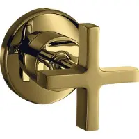 Hansgrohe Fertigmontageset Axor Citterio UP-Absperrvtl., m Kreuz, pol. gold optic