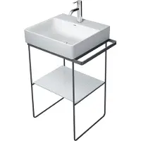 Duravit DU Metallkonsole BS DuraSquare 235312 565x451,HV+50mm,HH li/re,schwarz matt