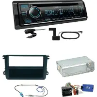 Kenwood KDC-BT760DAB Bluetooth DAB Einbauset für Seat Leon Alhambra Altea XL