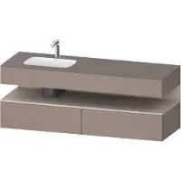 Duravit Einbauwaschtisch-Möbel-Set Qatego 160x50x60cm, Kon-WTU, B li, Tau m/bas ma