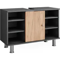 Vicco Waschbeckenunterschrank Fynn Anthrazit/Goldkraft Eiche 80 x 54 cm, Model 54354